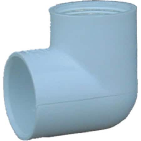 Genova 33910 1 in. 90 degree Slip x Female Thread Ell White, 10PK 323204